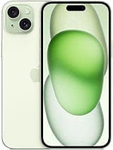 De iPhone 15 Plus, voor- en achterkant